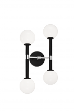 Matteo Lighting W75304BKOP - Stellar Black Wall Sconce