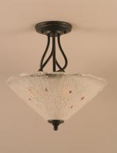 Toltec Company 909-DG-714K - Capri 3 Bulb Semi-Flush