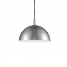 Kuzco Lighting 492324-BN/BK - Archibald 24-in Brushed Nickel With Black Detail 1 Light Pendant