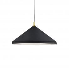 Kuzco Lighting 493126-BK/GD - Dorothy 26-in Black With Gold Detail 1 Light Pendant