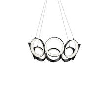 Kuzco Lighting CH94824-BK - Oros 24-in Black LED Chandeliers