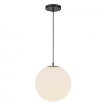 Kuzco Lighting PD43612-BK/OP-5CCT-UNV - Marco 12-in,196-in Black/Opal Glass LED Pendant