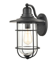 Millennium 2921-PBK - 1-Light Outdoor Wall Sconce Powder Coated Black