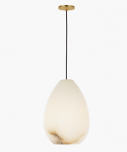 Visual Comfort & Co. Modern Collection SLPD545ALBHAB - Alina Alabaster Small Pendant