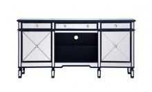 Elegant MF61072BL - Contempo 72 in. mirrored credenza in blue