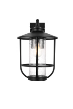 Elegant OD314W17BK - Janney 11 inch Outdoor Wall sconce in Black