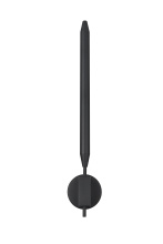 Elegant OD401W28BK - Odin 5 inch Outdoor Wall Sconce in Black