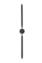 Elegant OD401W50BK - Odin 5 inch Outdoor Wall Sconce in Black