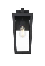 Elegant OD405W18BK - William 8 inch Outdoor Wall Sconce in Black