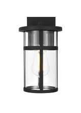 Elegant OD406W11BK - Henrik 6 inch Outdoor Wall Sconce in Black