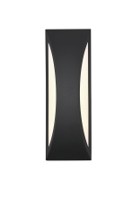 Elegant OD407W14BK - Zayn 5 inch Outdoor Wall Sconce in Black