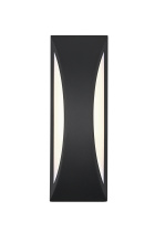 Elegant OD407W18BK - Zayn 5 inch Outdoor Wall Sconce in Black