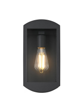 Elegant OD410W12BK - Miles 6 inch Outdoor Wall Sconce in Black