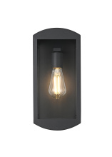 Elegant OD410W14BK - Miles 6 inch Outdoor Wall Sconce in Black