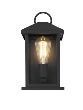 Elegant OD411W12BK - Neil 6 inch Outdoor Wall Sconce in Black