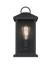 Elegant OD411W14BK - Neil 7 inch Outdoor Wall Sconce in Black
