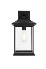 Elegant OD612W16BK - Saul 16 inch Outdoor Wall sconce in Black