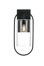 Elegant OD811W24BK - Jaxson 10 inch Outdoor Wall sconce in Black
