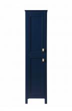 Elegant SC011665BL - Bath Storage Cabinet 2dr 16Wx22Dx65H blue