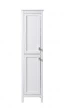 Elegant SC011665WH - Bath Storage Cabinet 2dr 16Wx22Dx65H white