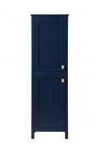 Elegant SC012065BL - Bath Storage Cabinet 2dr 20Wx22Dx65H blue
