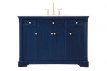 Elegant VF53048BL - 48 inch Single bathroom vanity in  Blue