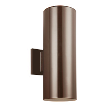 Visual Comfort & Co. Studio Collection 8313802EN3-10 - Outdoor Cylinders Small Two Light Outdoor Wall Lantern