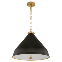 Quorum 6863-20-5980 - BONNEL 20" PENDANT - MATTE BLACK/AGB