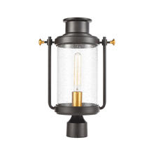ELK Home 46673/1 - Wexford 1-Light Post Mount in Matte Black with Seedy Glass