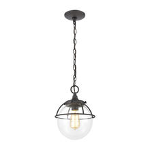 ELK Home 57292/1 - Girard 1-Light Hanging in Charcoal with Clear Glass