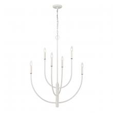 ELK Home 82017/6 - Continuance 30'' Wide 6-Light Chandelier - White Coral