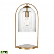 ELK Home S0019-9579-LED - Bell Jar 20'' High 1-Light Desk Lamp - Aged Brass - Includes LED Bulb