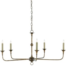Currey 9000-0143 - Nottaway Small Bronze Chandelier