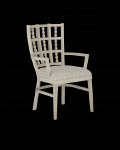 Currey 7000-0712 - Norene Gray Armchair, Demetria Parchment